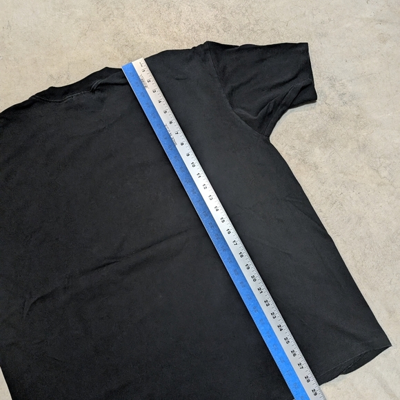 VTG Dallas Hard Rock Cafe Black T-Shirt OSFA Black Faded Single Stitch - Picture 9 of 9